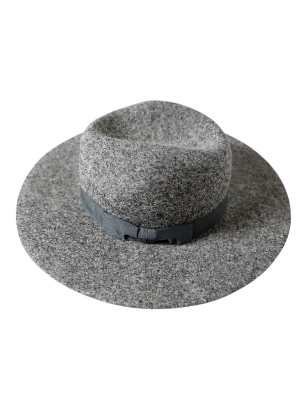 Love & Lore Wool Flat Brim Hat Grey